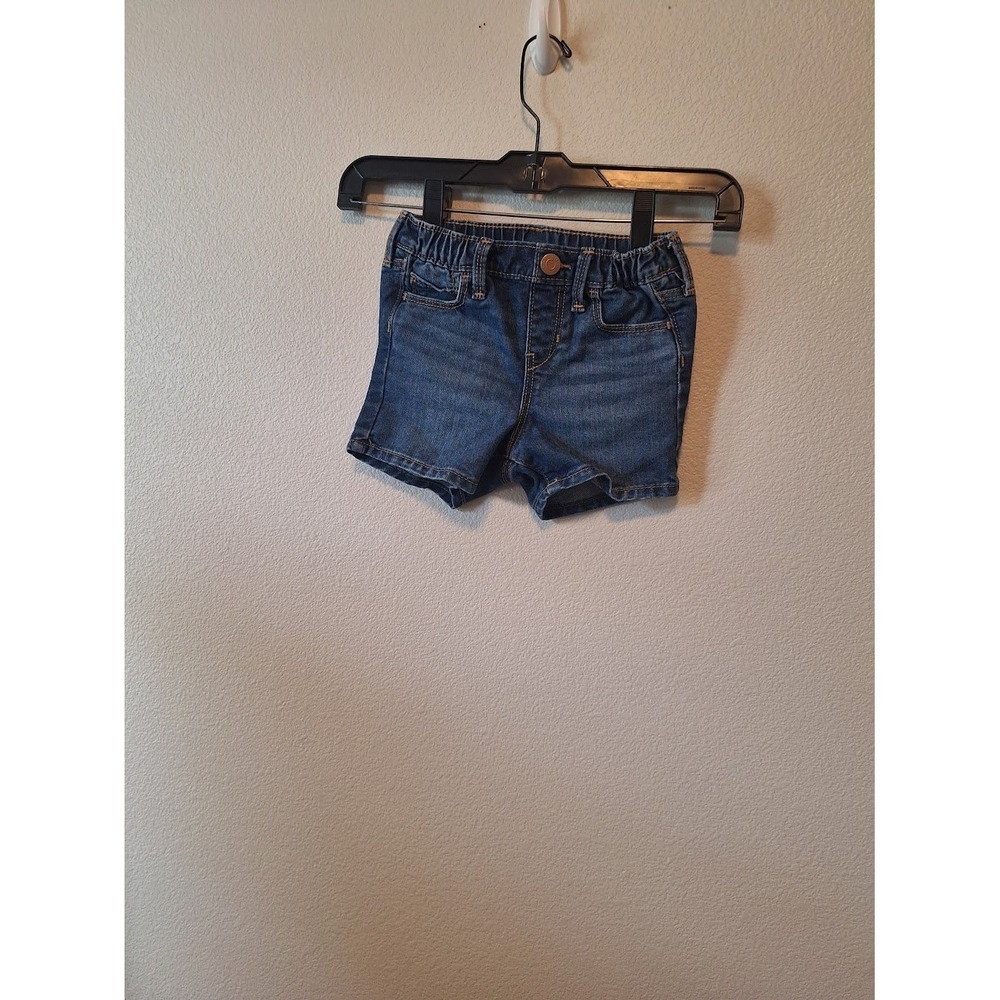 Old Navy Girls Denim Shorts Medium Wash Elastic Waist Jean Shorts 4T